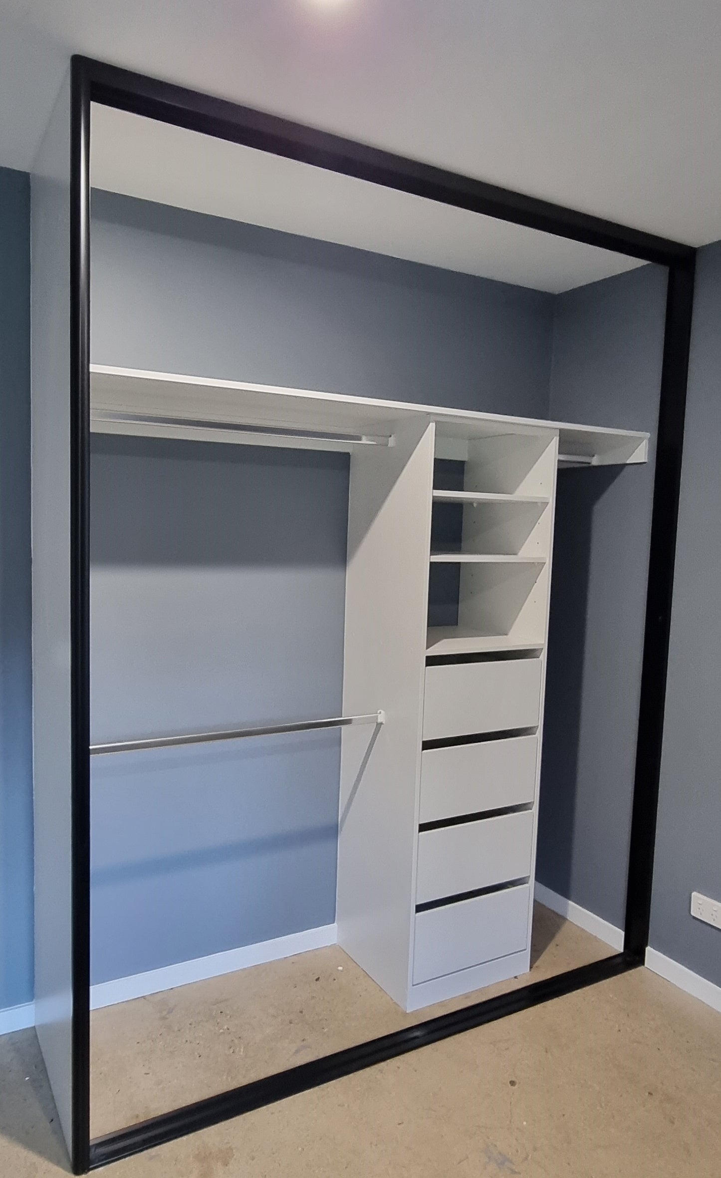 White Melamine Cabinetry Design A - DIY Kit - Drawer Tower